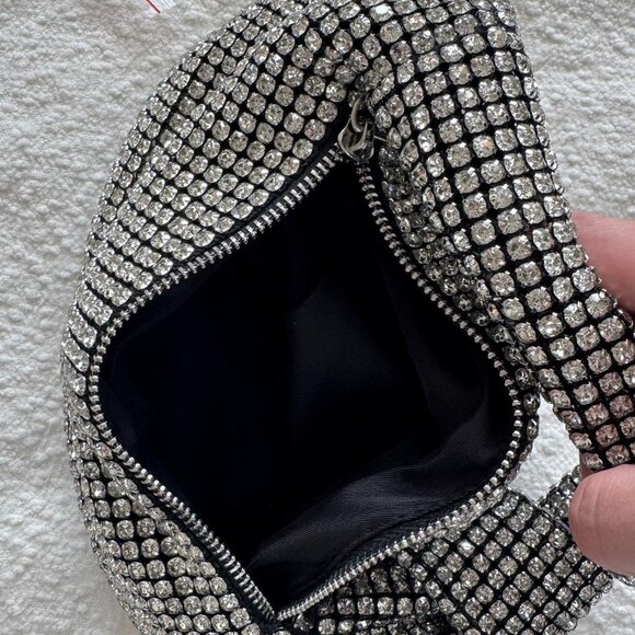 Knot Handle Rhinestone Evening Bag - Picture 3 of 4